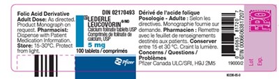 100 Tablets (Lederle Leucovorin 100 Tablets)